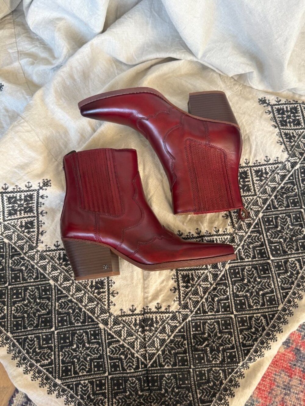 Sam Edelman West Boot — Scarlet Red — Size 10 - Picture 6 of 9